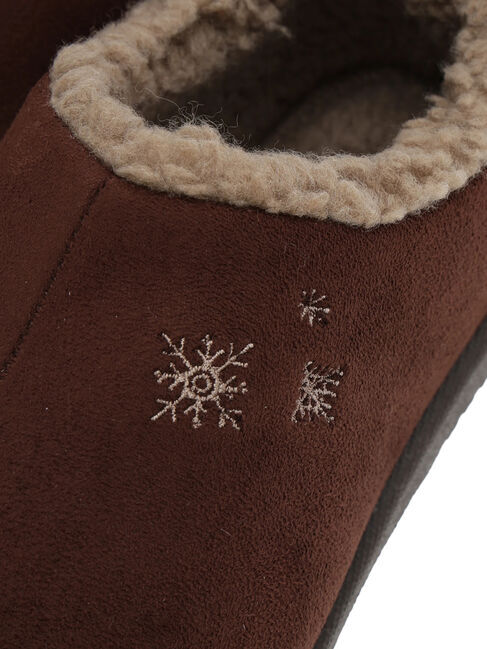 Samansa Mos2「雪柄刺繍ムートンシューズ」|ショートブーツ|