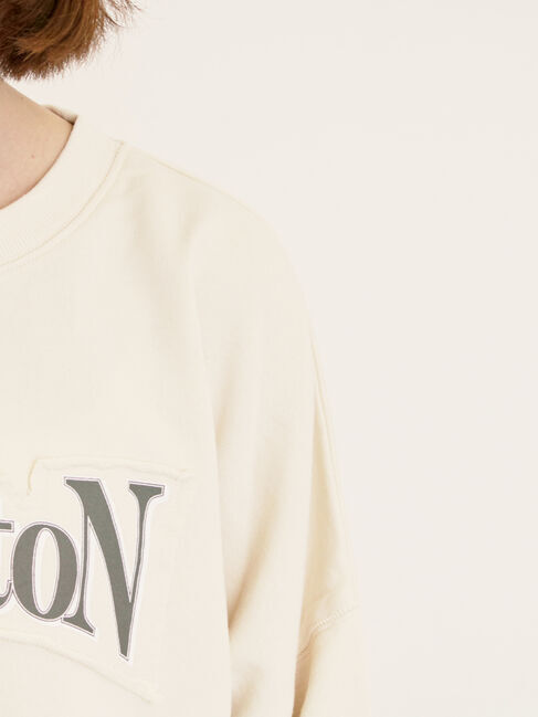 Samansa Mos2「グランジロゴスウェット」|Tシャツ・カットソー|