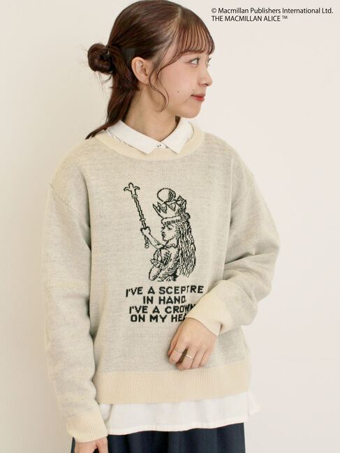 Samansa Mos2「【Alice&times;Samansa Mos2】ジャカードニット」|ニット・セーター|