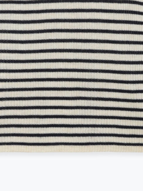 Samansa Mos2「【マシンウォッシャブル】リブフリルタートルネックニット」|ニット・セーター|