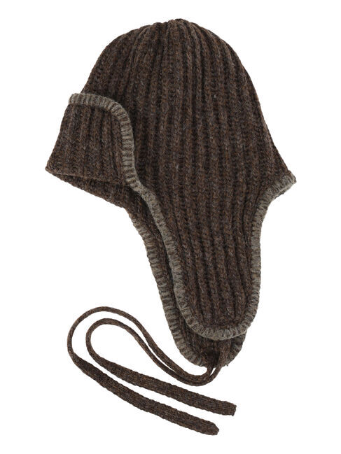 Samansa Mos2「配色ステッチニットフライトキャップ」|その他|