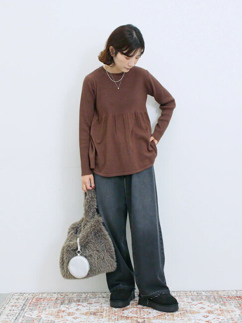 Samansa Mos2 blue「ストレートデニムパンツ」|その他|