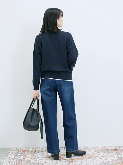 Samansa Mos2 blue「ストレートデニムパンツ」|その他|