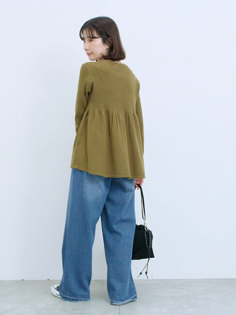 Samansa Mos2 blue「ストレートデニムパンツ」|その他|