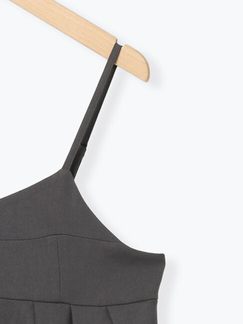 Samansa Mos2 blue「タック入りコクーンジャンスカ」|ワンピース|