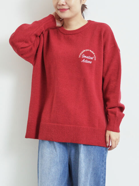 SM2「ロゴ刺繍ニットプルオーバー」|ニット・セーター|