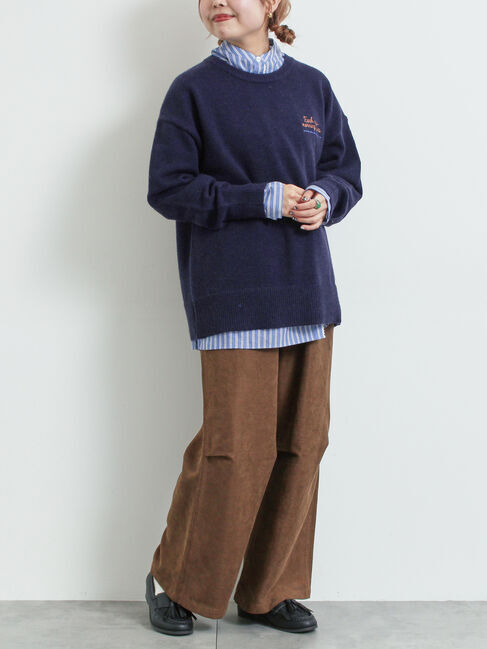 SM2「ロゴ刺繍ニットプルオーバー」|ニット・セーター|