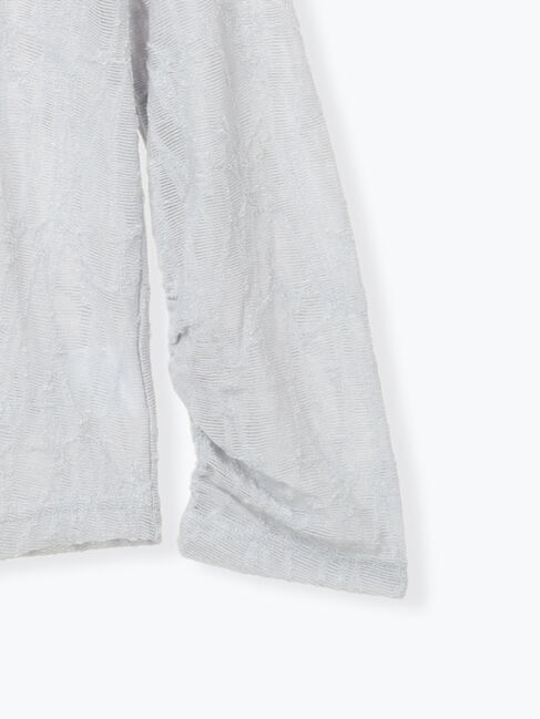 Samansa Mos2 blue「シアージャガードロゴ入りプルオーバー」|Tシャツ・カットソー|