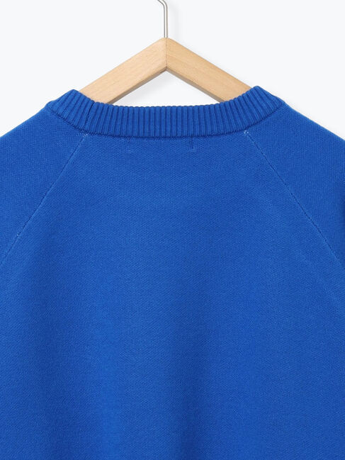 Samansa Mos2 blue「ロゴニットプルオーバー」|ニット・セーター|