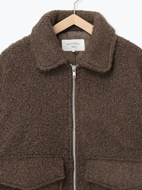 Samansa Mos2 blue「プードルブークレブルゾン」|その他|