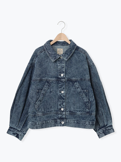 Samansa Mos2「【オーガニックコットン】デニムジャケット」|その他|ブルー