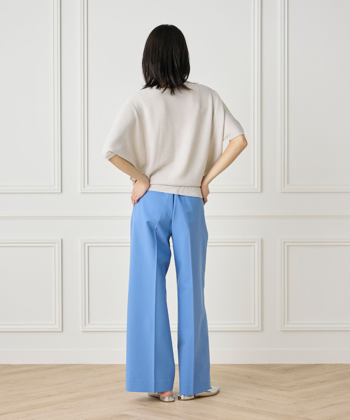 INED「5分袖ドルマンスリーブニット《Cuoo》」|ニット・セーター|