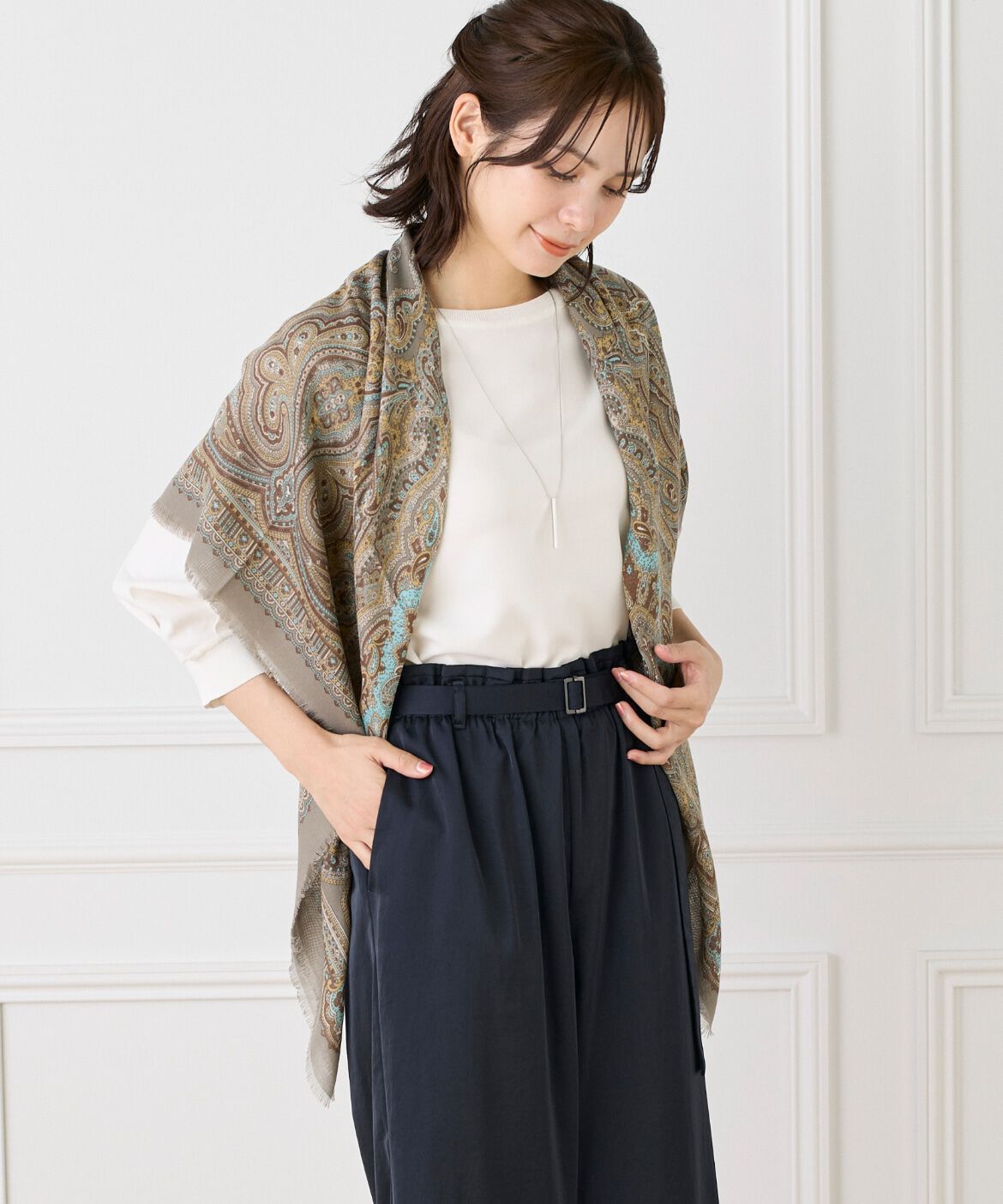 Le Souk「ウールライク　大判ストール」|ストール|