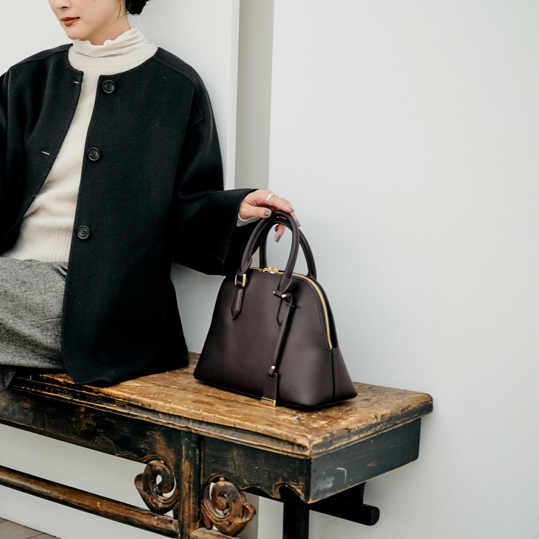 UNTITLED「【追加8/名品】2WAYポケットボストンバッグ」|ハンドバッグ|