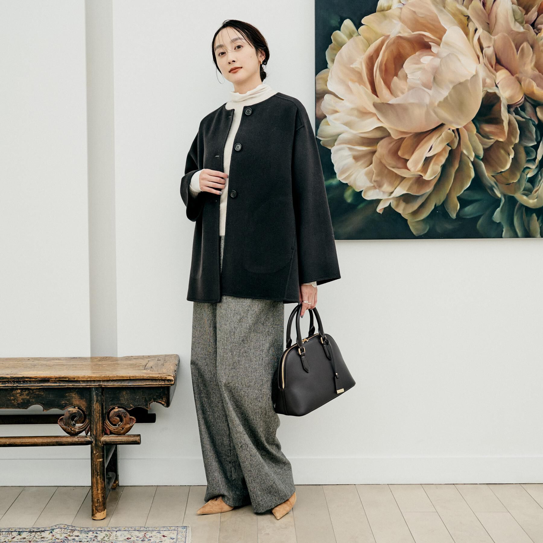 UNTITLED「【追加8/名品】2WAYポケットボストンバッグ」|ハンドバッグ|