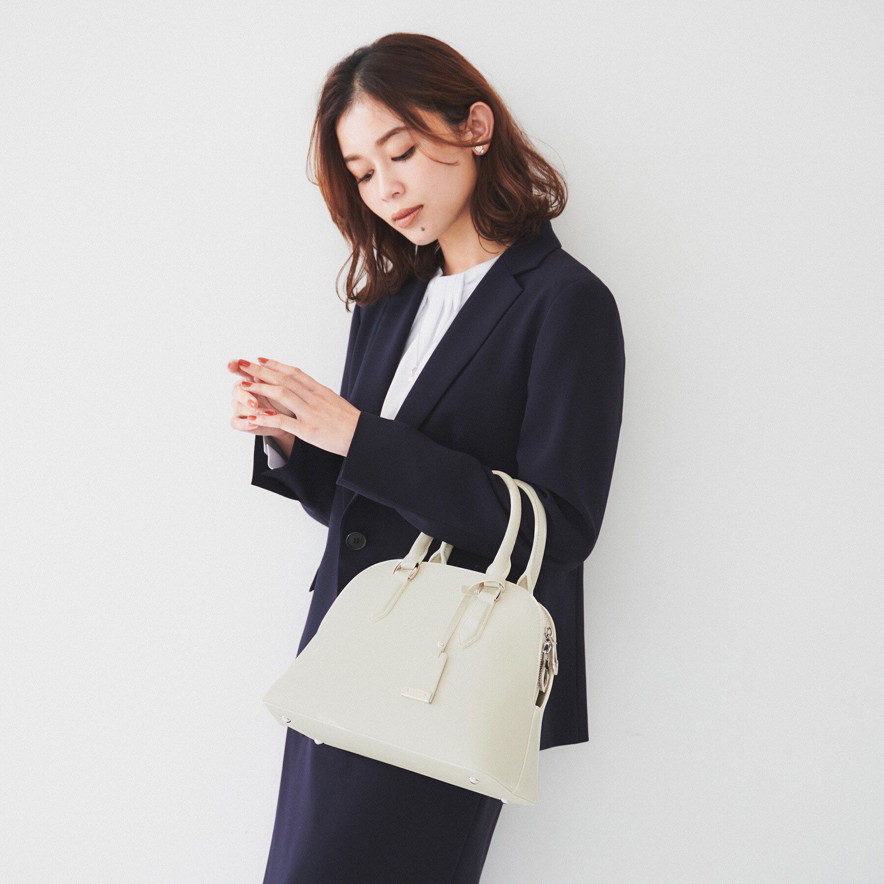 UNTITLED「【追加8/名品】2WAYポケットボストンバッグ」|ハンドバッグ|