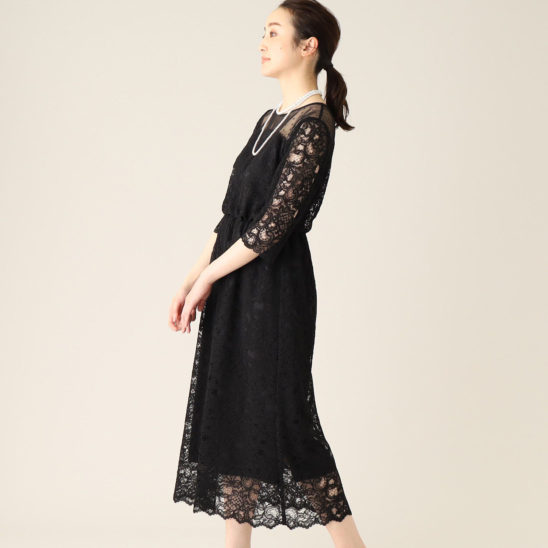 UNTITLED「エレガンレースワンピース」|ワンピース|