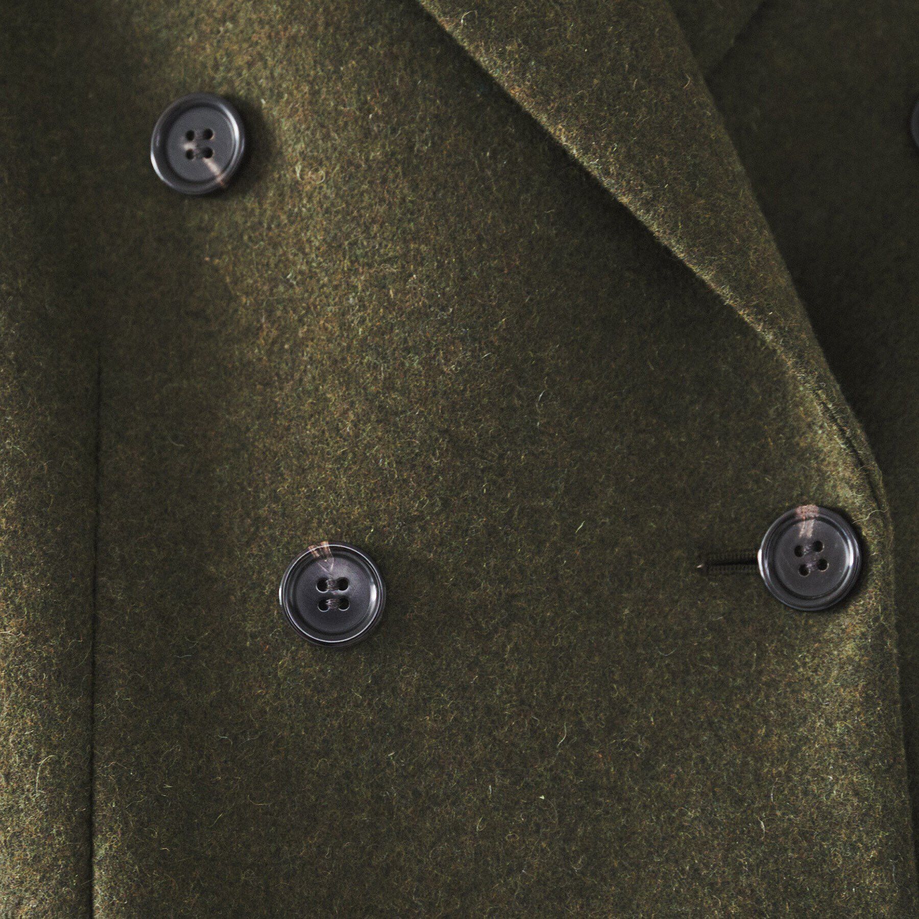 UNTITLED「【ミドル丈/日本製/イタリア素材】ウールメルトン ピーコート」|ピーコート|