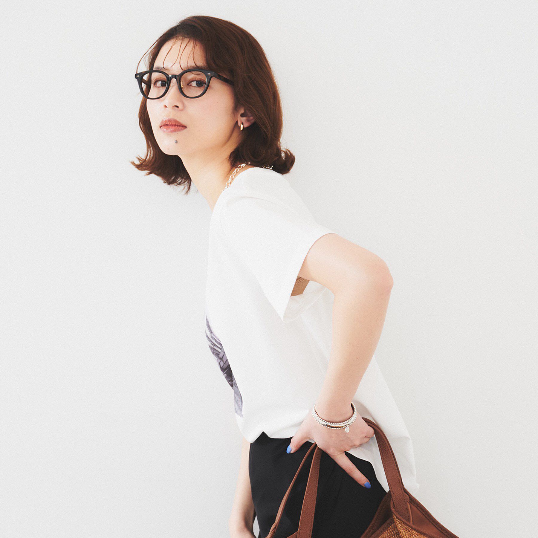 UNTITLED「【洗える/ロゴ】プリントジャージTシャツ」|Tシャツ・カットソー|