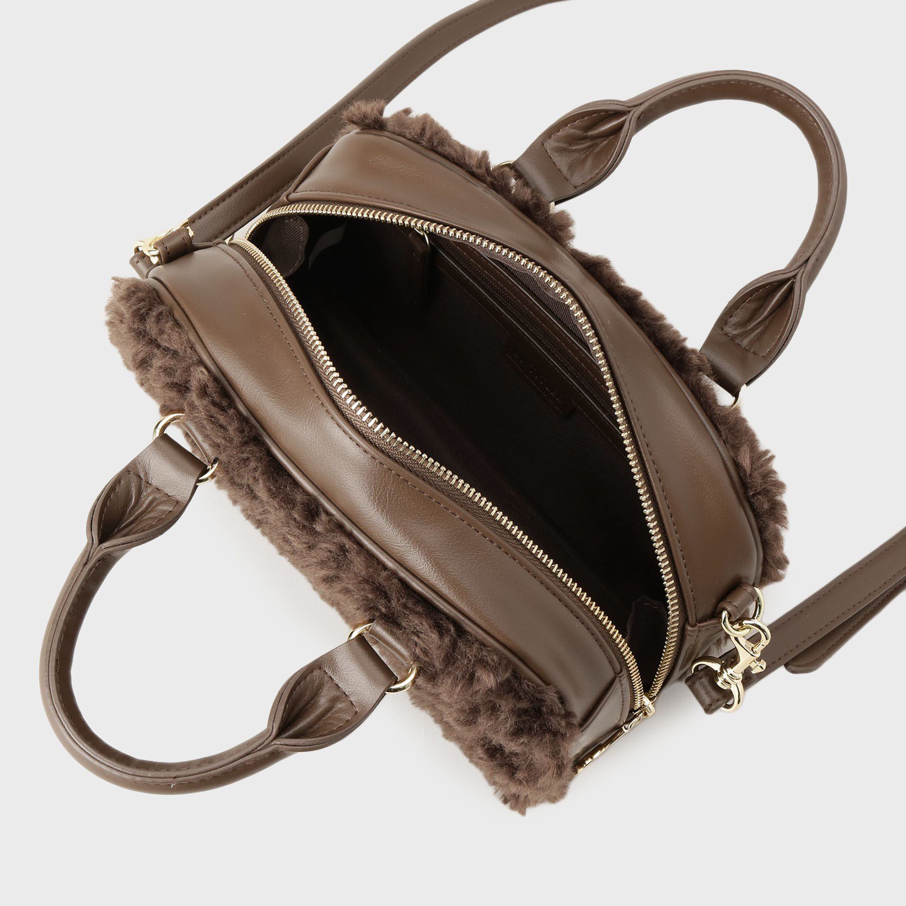 UNTITLED「【2Way/トレンド】フェイクファーボストンバッグ」|ボストンバッグ|