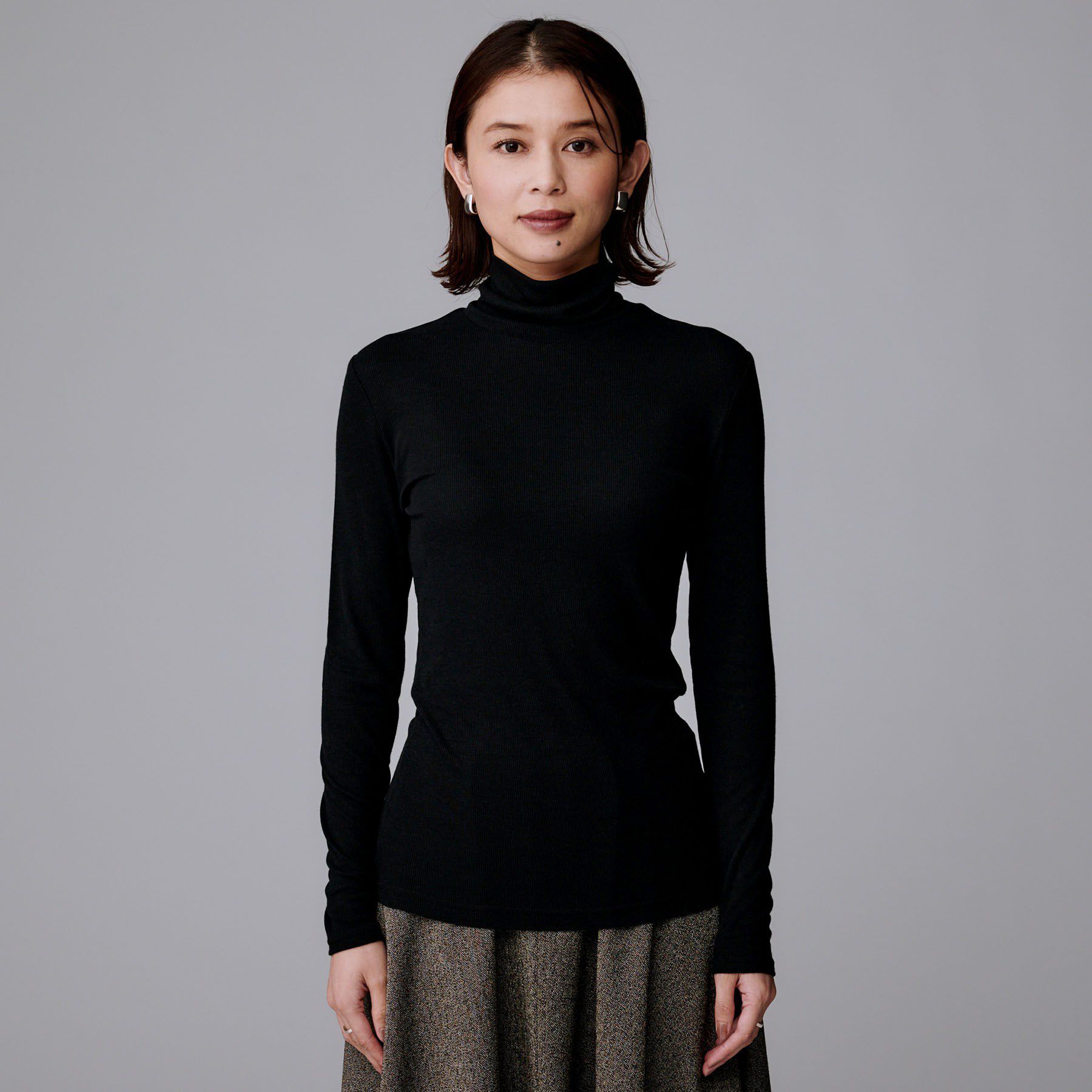 UNTITLED「【吸湿発熱/洗える】ハイネックインナー」|Tシャツ・カットソー|