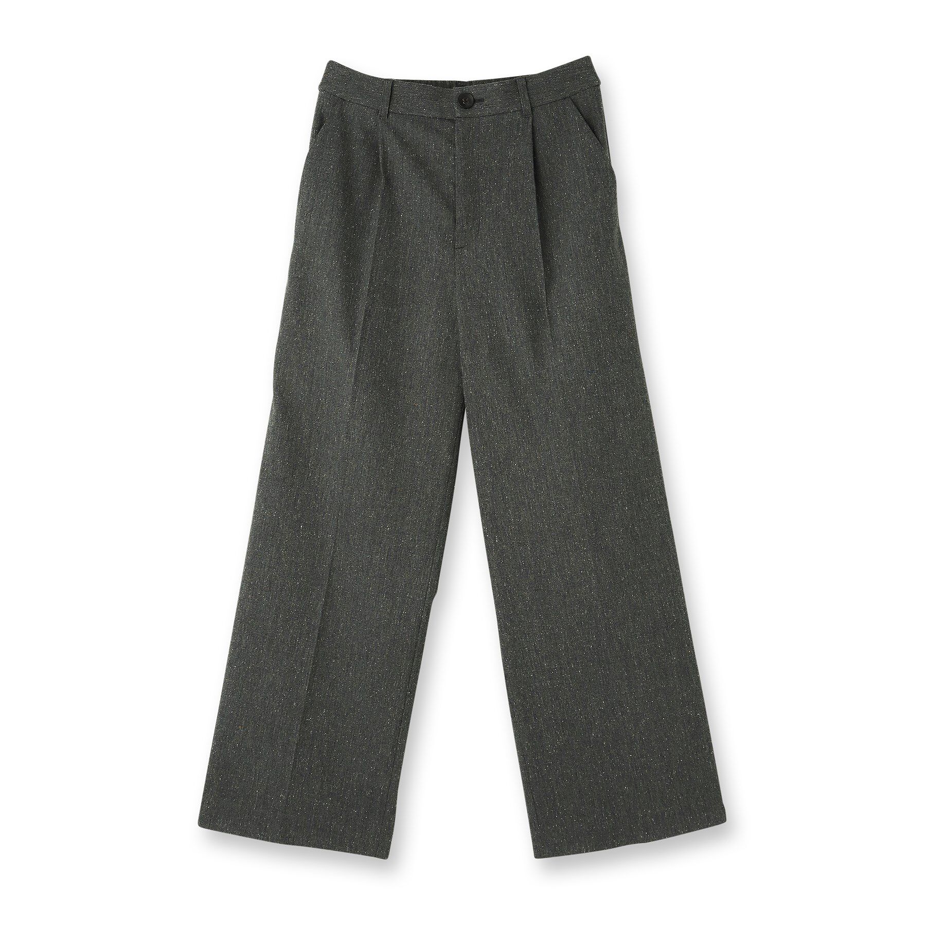 UNTITLED「【ワイド/後ろゴム/シーズンレス】シルクネップツイードパンツ」|その他|