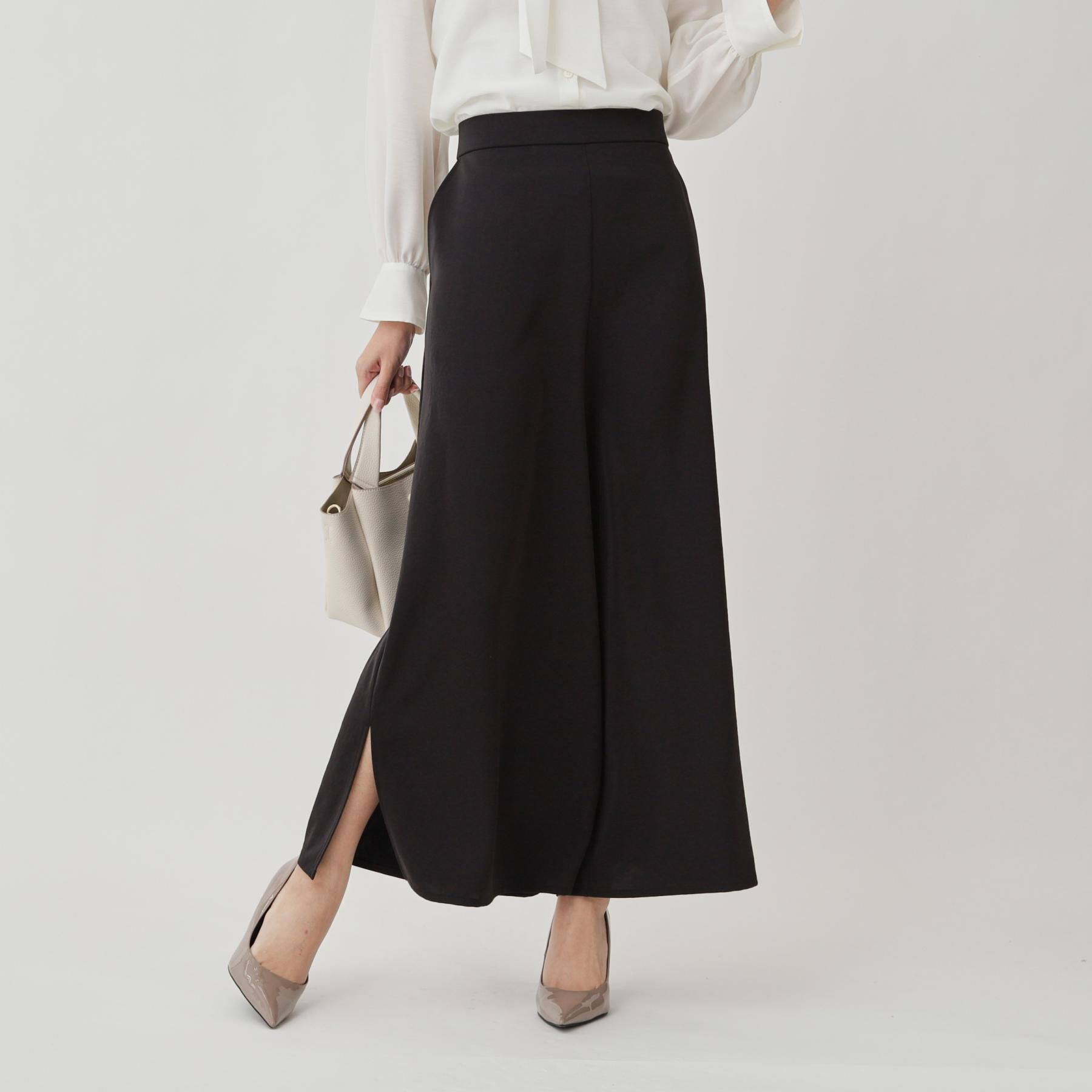 COUP DE CHANCE「【手洗い可／日本製】サイドスリット入りワイドパンツ」|その他|