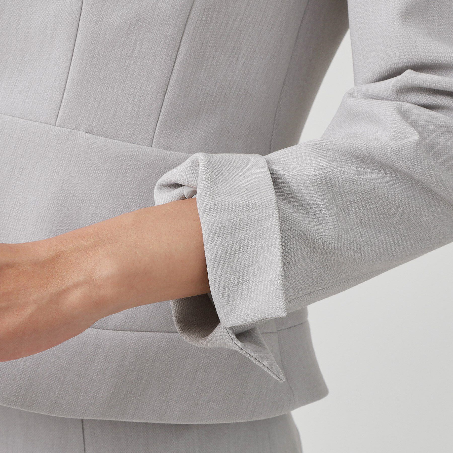 COUP DE CHANCE「【手洗い可／日本製／スーツ可】拘りシルエットのカラーレスジャケット」|ノーカラージャケット|