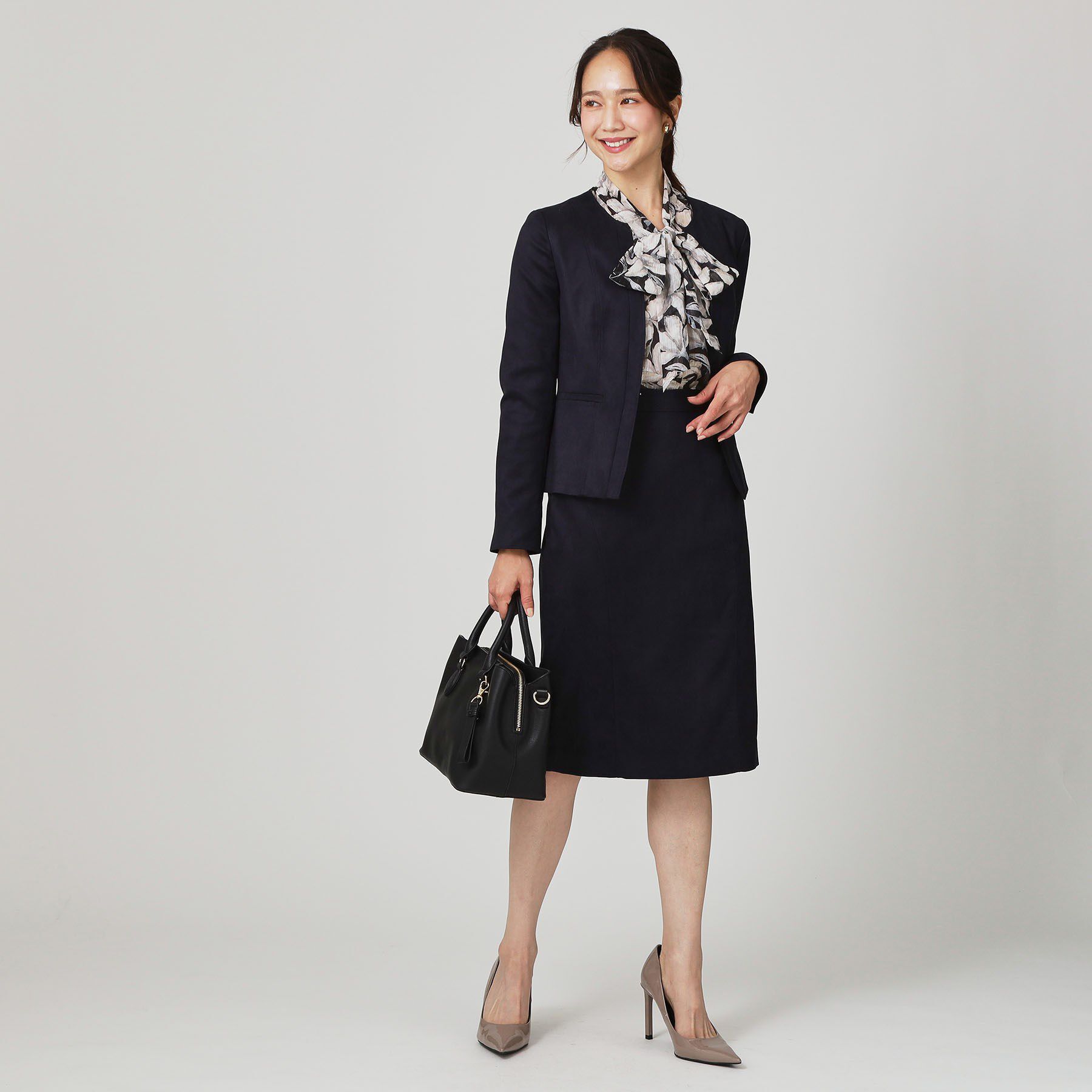 COUP DE CHANCE「【手洗い可／日本製】スェード調ノーカラージャケット」|ノーカラージャケット|