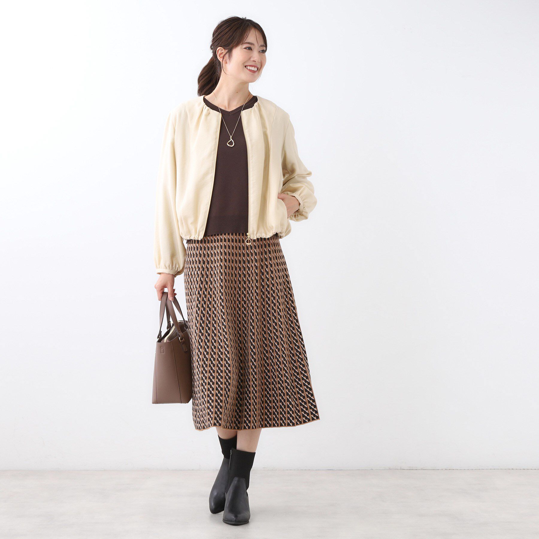 Reflect「【ライトアウター／ゆったり羽織れる／気軽な羽織りに◎】ライトブルゾン」|ブルゾン・スタジャン|