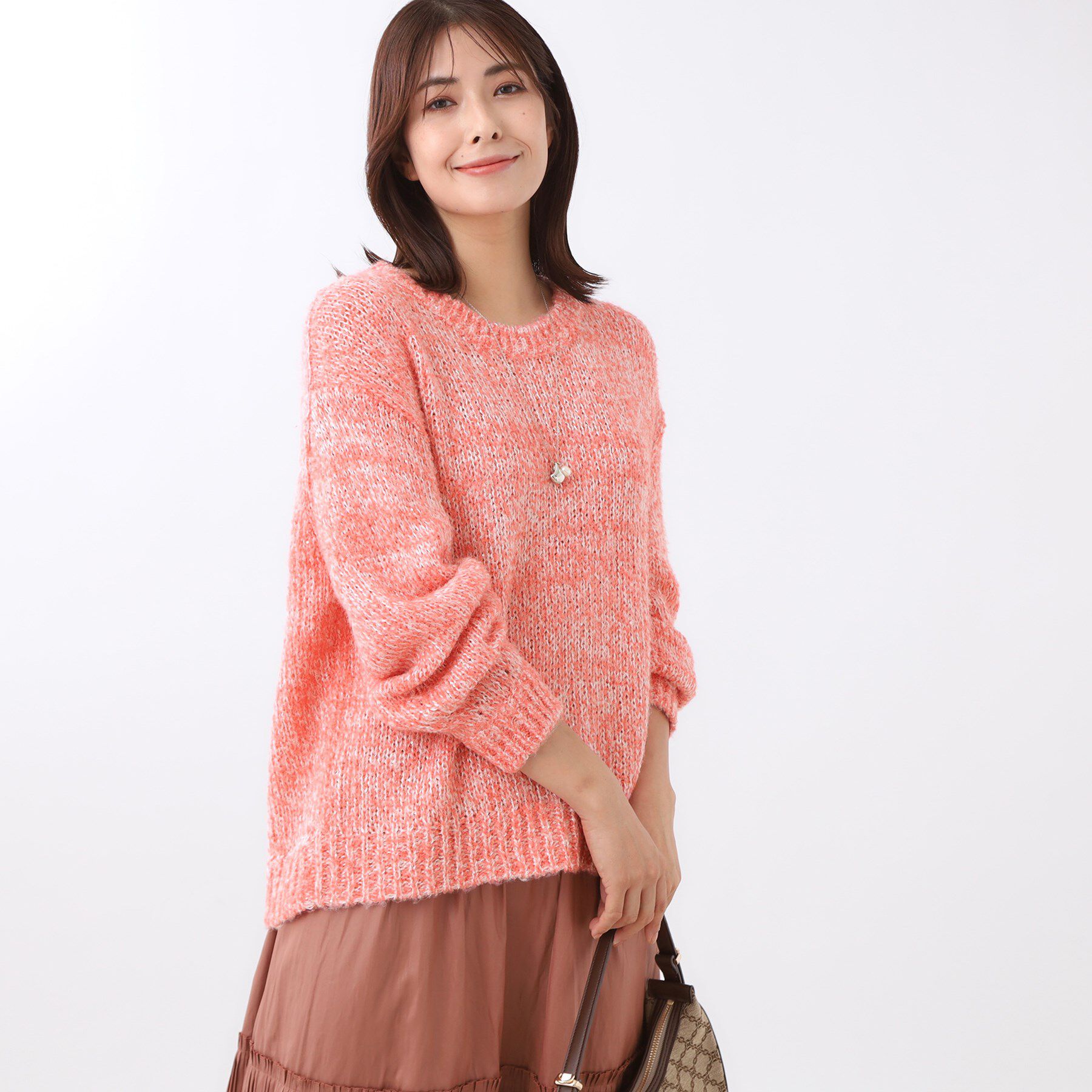 Reflect「【一枚で着映え◎／ゆったり着られるワンサイズ】スパンコール&times;ラメニット」|ニット・セーター|