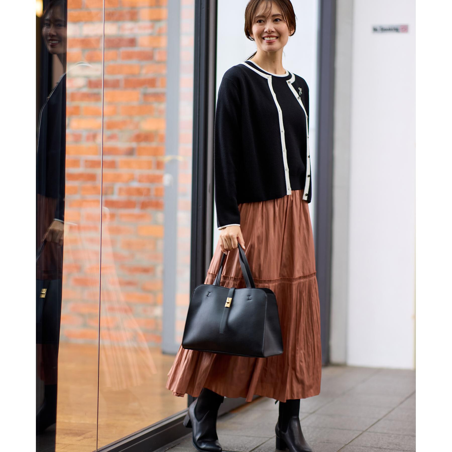 Reflect「【腰周りすっきり◎】プリーツギャザースカート」|スカート|