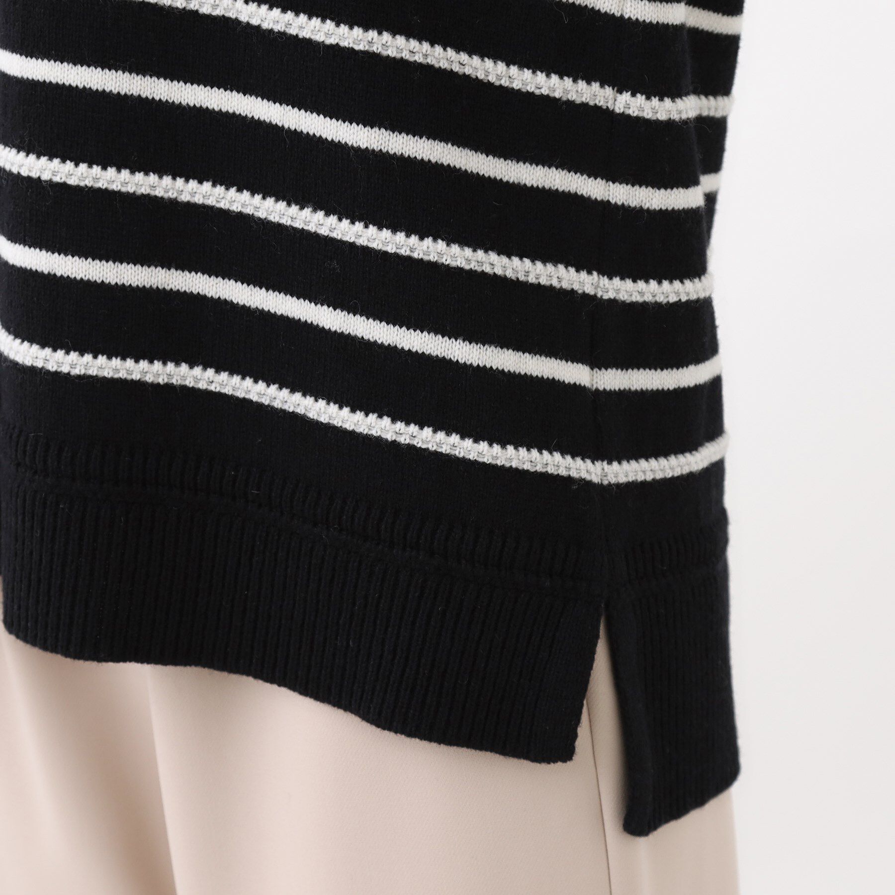 Reflect「【ゆったり着られる◎】ボートネックボーダーニット」|ニット・セーター|