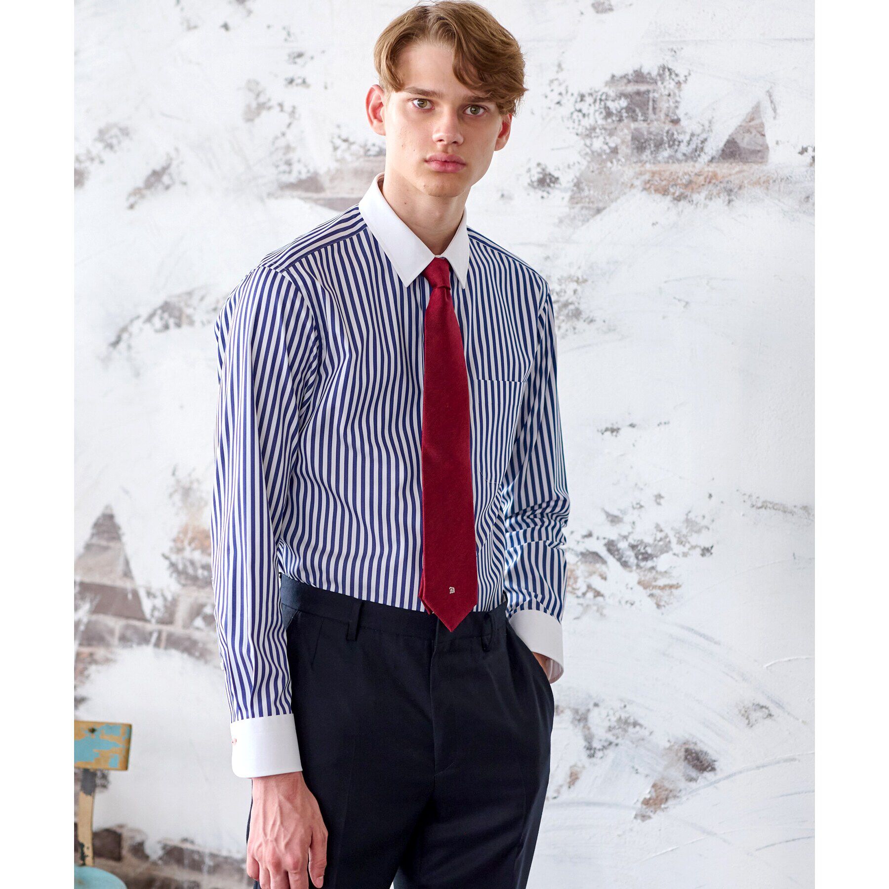 DRESSTERIOR「ロンストクレリックカラーシャツ」|シャツ・ブラウス|