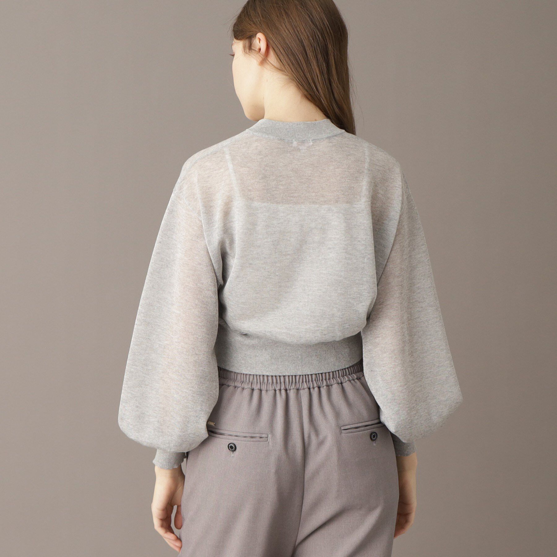 DRESSTERIOR「【洗える/清涼感】シアージップアップニットブルゾン」|ブルゾン・スタジャン|