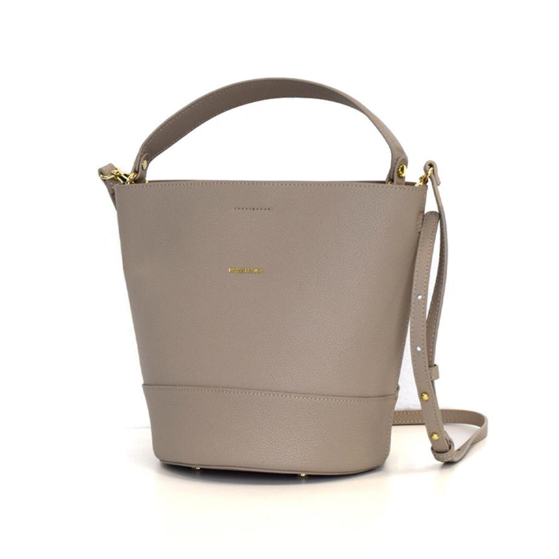 DRESSTERIOR「シュリンクレザーバケットBAG」|ハンドバッグ|ベージュ(052)