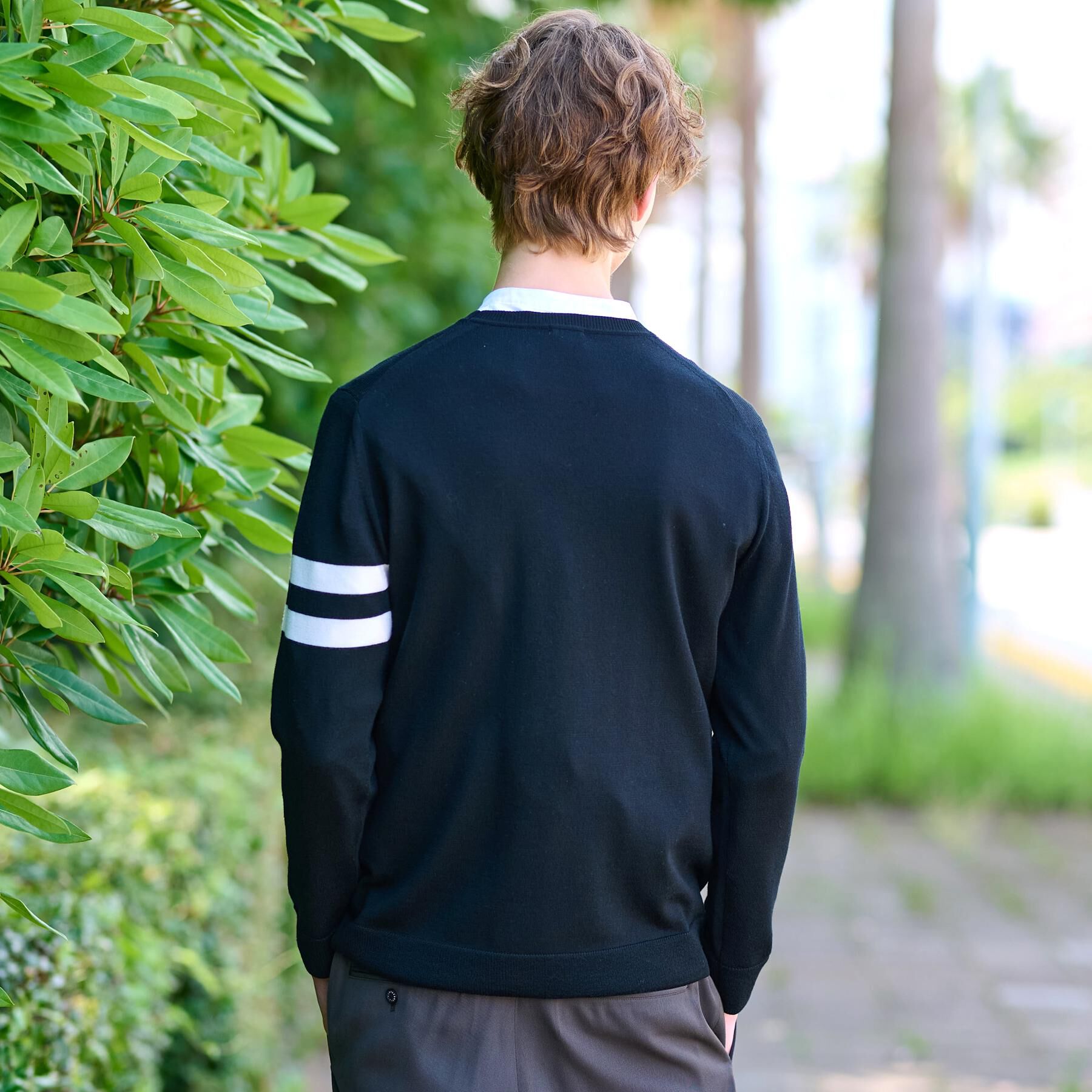 DRESSTERIOR「ウォッシャブルファインメリノ クルーネックニット」|ニット・セーター|