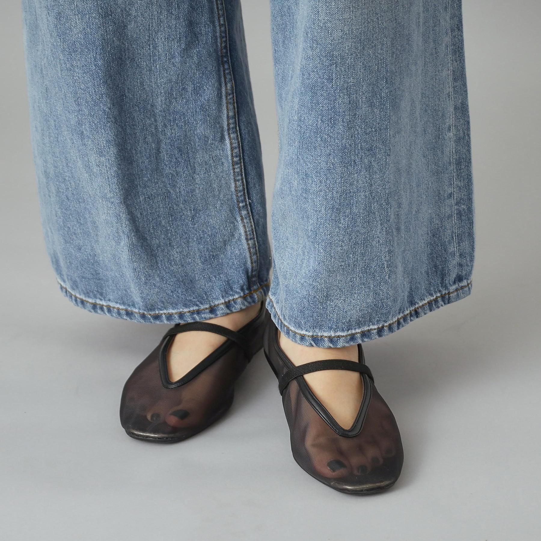 DRESSTERIOR「Dhyana．（ディアナドット）別注メッシュ シアー バレエシューズ」|その他|