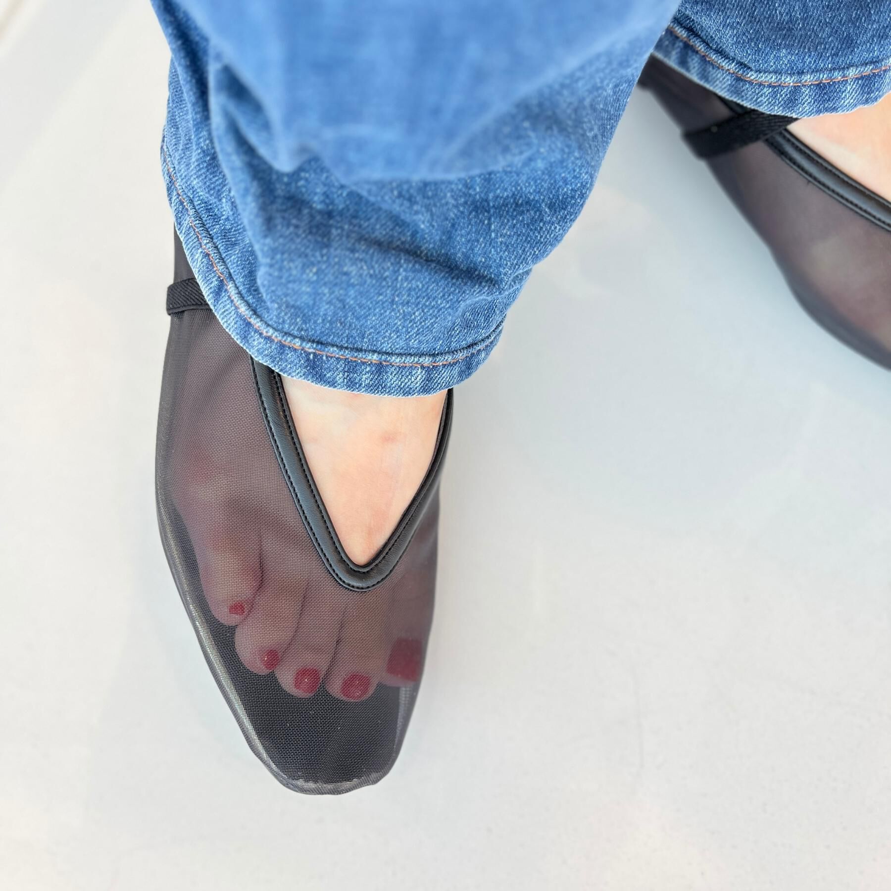 DRESSTERIOR「Dhyana．（ディアナドット）別注メッシュ シアー バレエシューズ」|その他|