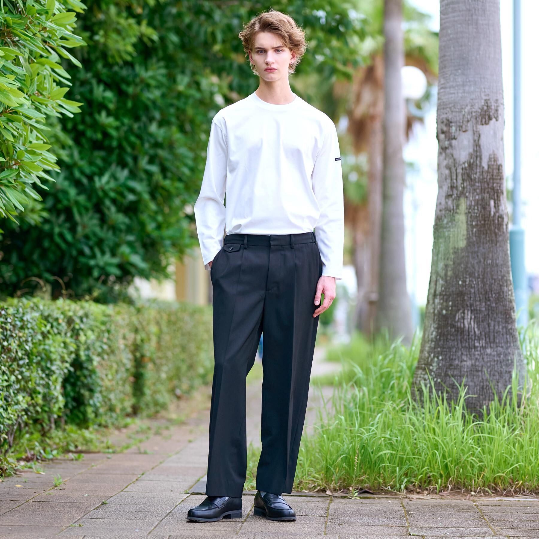 DRESSTERIOR「【セットアップ可】クリアーカルゼ SET UP ワイドパンツ」|その他|