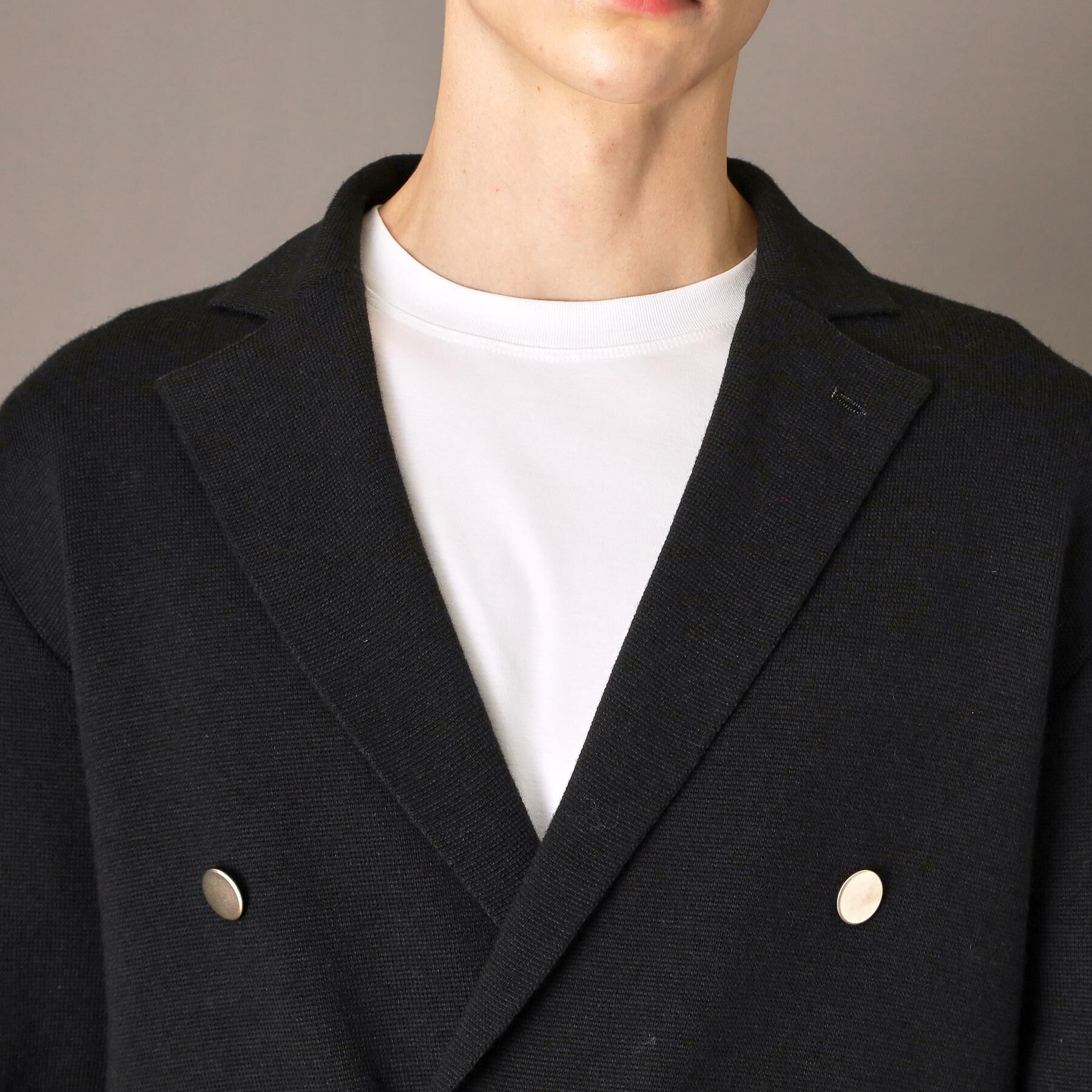 DRESSTERIOR「ダブルブレスト ニットジャケット」|テーラードジャケット|