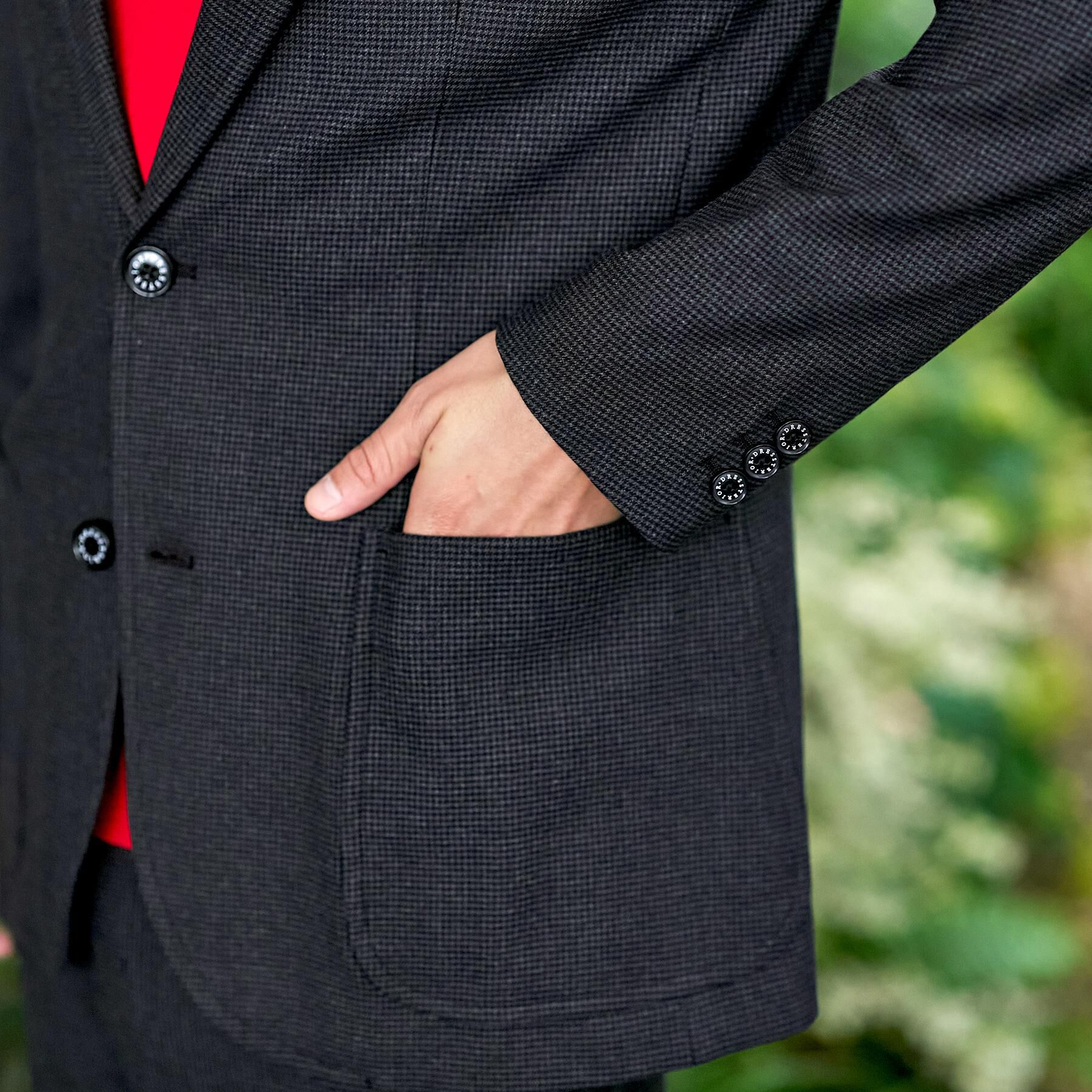 DRESSTERIOR「【セットアップ可/Momomax11月号掲載】ストレッチソフトタッチ チェックジャケット」|テーラードジャケット|