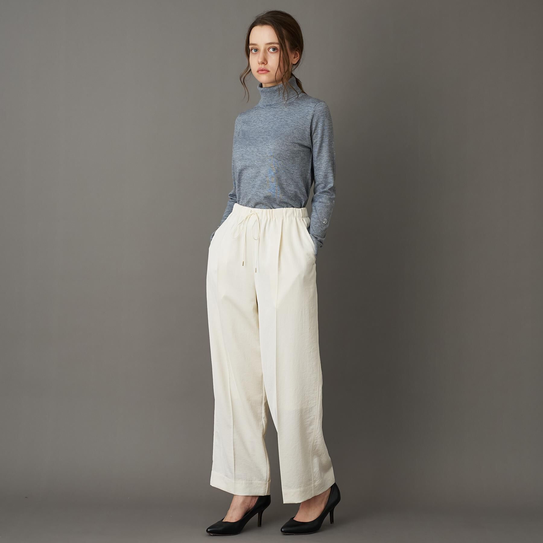 DRESSTERIOR「【CLASSY.12月号/otonaMUSE11月号掲載】ウールブレンド天竺タートルニット」|ニット・セーター|