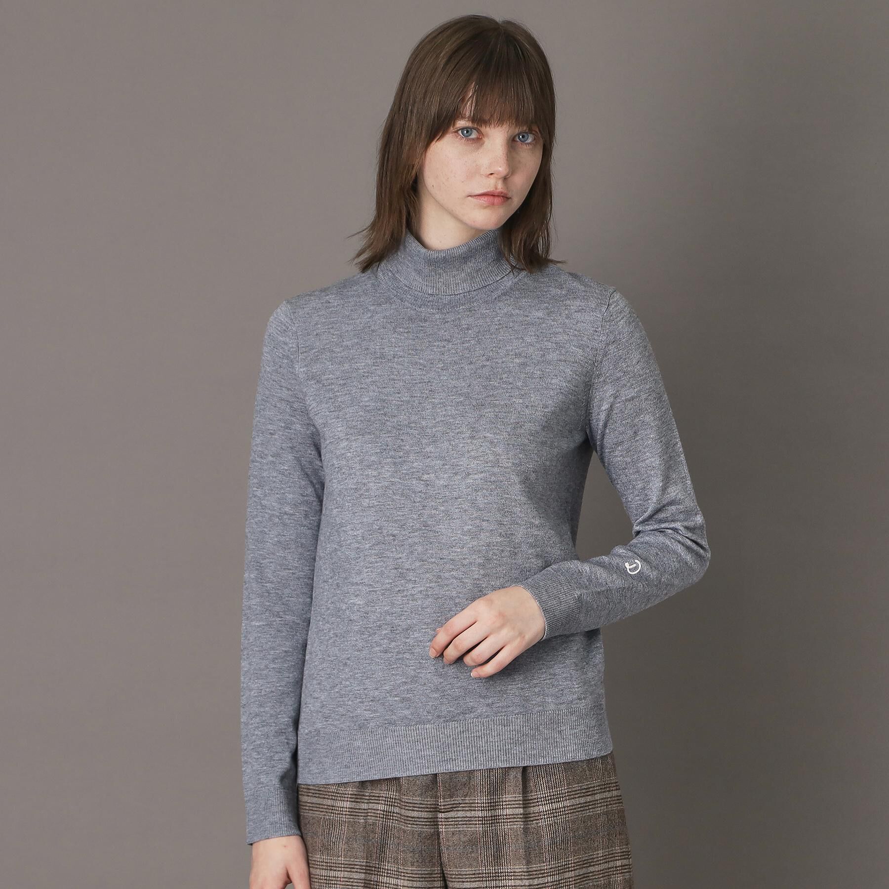 DRESSTERIOR「【CLASSY.12月号/otonaMUSE11月号掲載】ウールブレンド天竺タートルニット」|ニット・セーター|