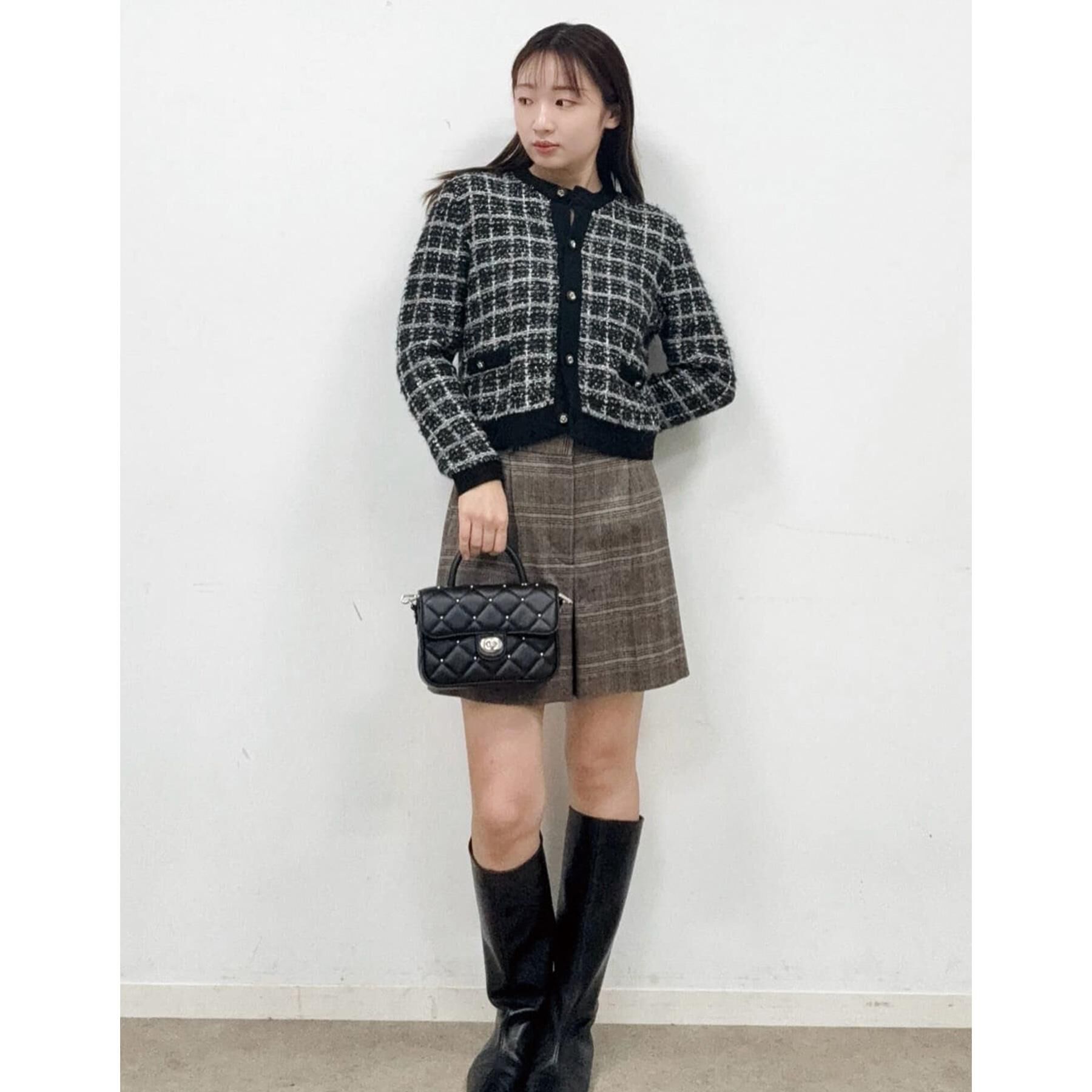 DRESSTERIOR「【otonaMUSE 11月号掲載】ツイードニットカーディガン」|カーディガン|