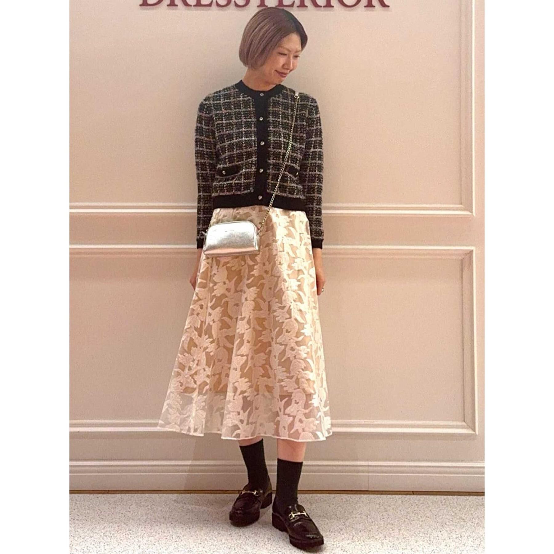 DRESSTERIOR「【otonaMUSE 11月号掲載】ツイードニットカーディガン」|カーディガン|