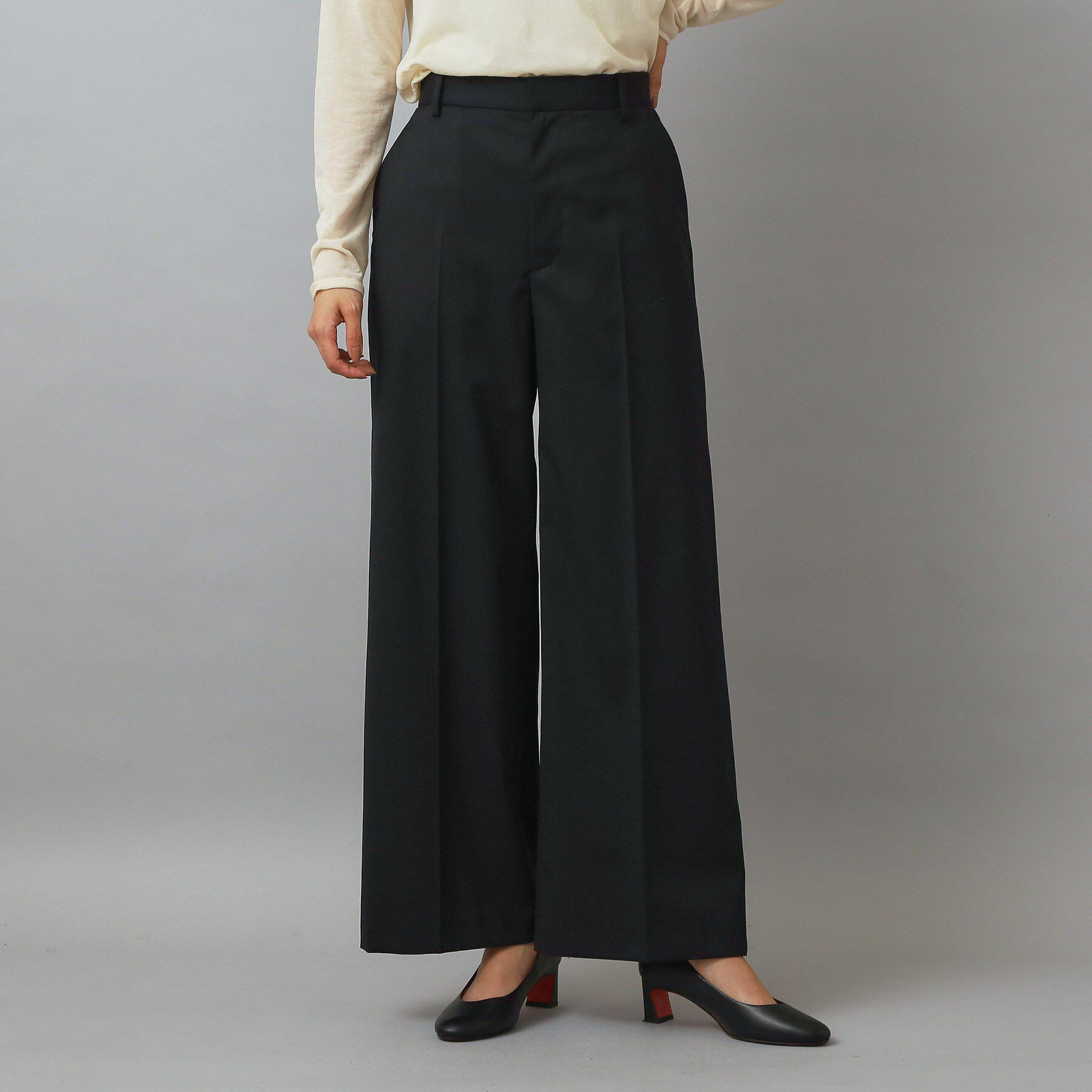 DRESSTERIOR「ブラックSETUPワイドパンツ」|その他|
