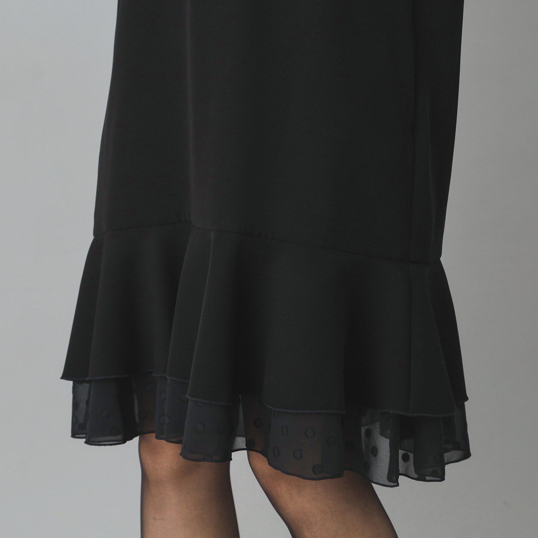 DRESSTERIOR「【otonaMUSE 11月号掲載】ダブルクロスボリュームスリーブミニワンピース」|ワンピース|