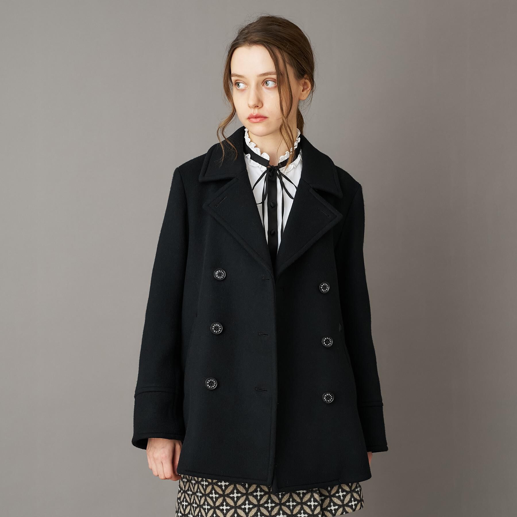 DRESSTERIOR「Super140&lsquo;sAラインPコート」|ピーコート|