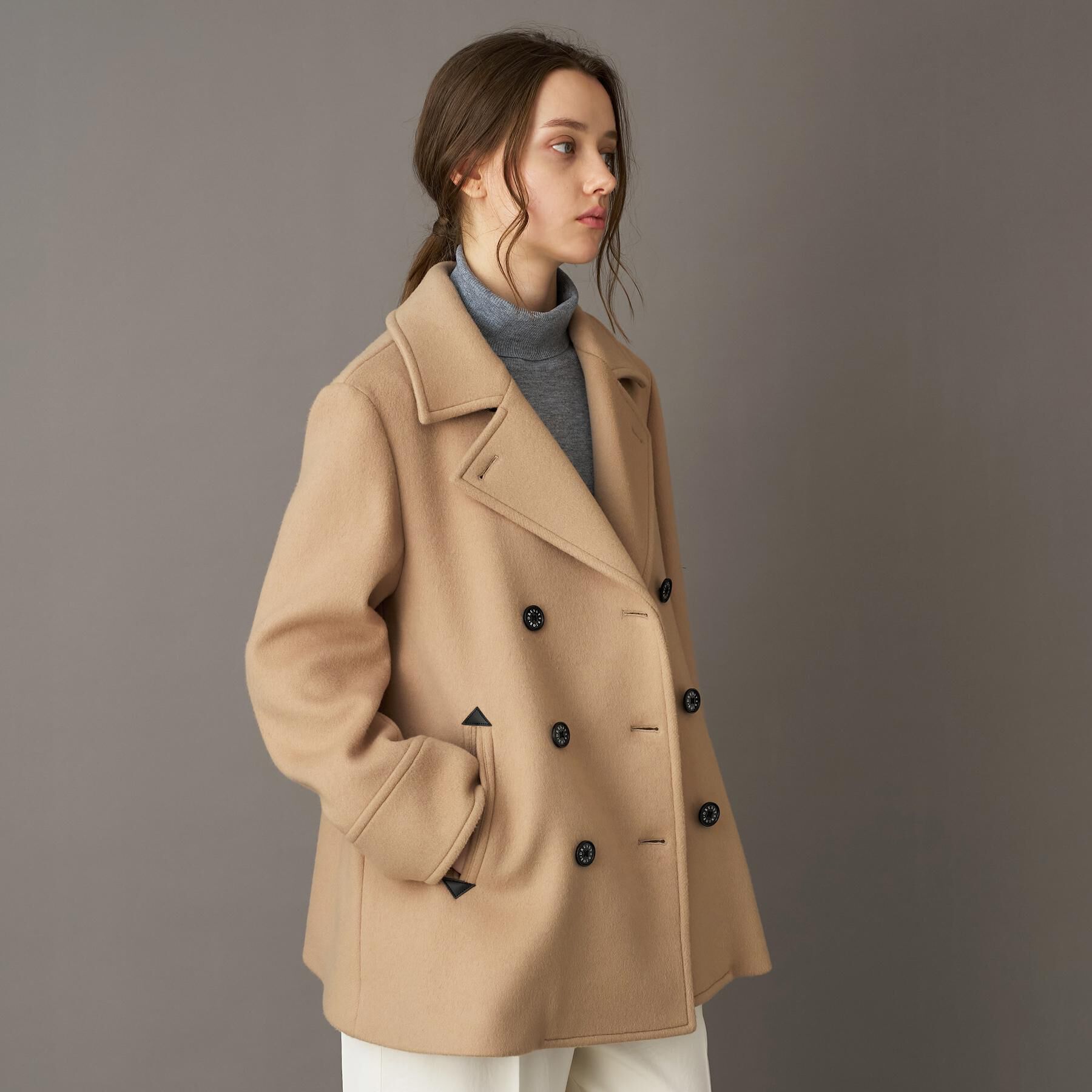 DRESSTERIOR「Super140&lsquo;sAラインPコート」|ピーコート|